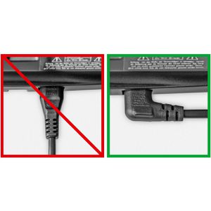 Produktbild für Netzkabel Goobay 97344, 2-polig, 0,75 m, schwarz