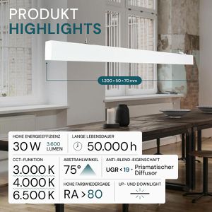 Produktbild für Pendelleuchte Luxula LX700305, mit LED