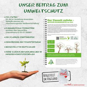 Produktbild für Lehrerkalender FLVG A5LK, rot, Schuljahr 2026/2027