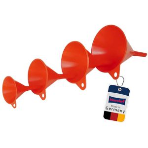 Trichter Hünersdorff 951500, rot, 4-teiliges Set