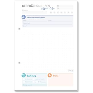 Gesprächsnotiz Häfft 8709-4 sku, A5