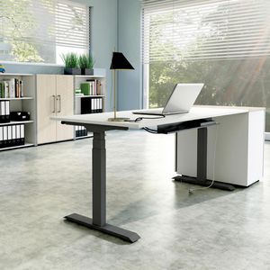Produktbild für Schreibtisch Kerkmann Move 1 stable, weiß / anthrazit