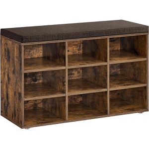 Schuhbank Vasagle LHS009B01, vintage braun, aus Holz