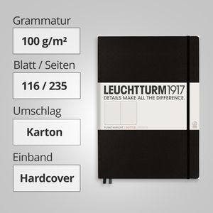 Produktbild für Notizbuch Leuchtturm1917 Master, Karton Hardcover