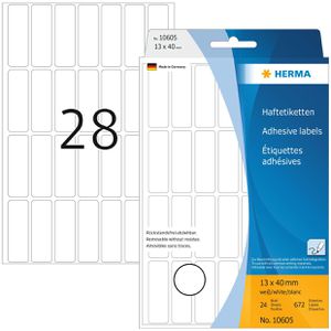Produktbild für Vielzwecketiketten Herma 10605 Haftetiketten, weiß