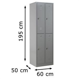 Produktbild für Spind G-Office WRC.4.19560, lichtgrau