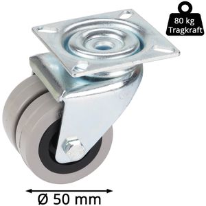 Produktbild für Apparaterolle Dörner+Helmer 776100, mit Anschraubplatte
