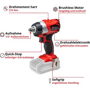 Produktbild für Akku-Schlagschrauber Einhell-Professional TP-CW 18 Li BL-Solo