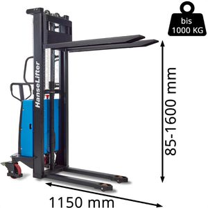 Produktbild für Hubwagen HanseLifter E - SDJ1016E, Tragkraft 1000kg