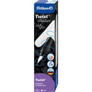 Produktbild für Füller Pelikan Twist structure White P457, Feder M