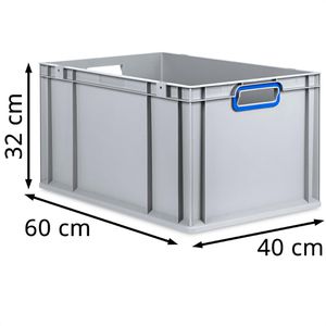 Produktbild für Eurobox Allit ProfiPlus EuroBox 632, grau, 62 Liter