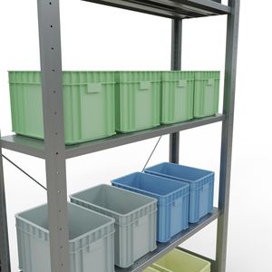 Produktbild für Schwerlastregal Schulte 12730, 5 Metallböden