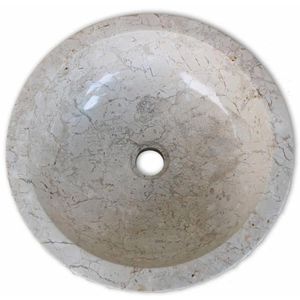 Produktbild für Waschbecken vidaXL 142774, aus Marmor, creme