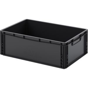 Eurobox AUER ESD EG 64/22 HG, schwarz, 45 Liter