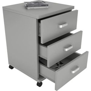 Produktbild für Rollcontainer VCM Tobila 917045, aus Holz, grau