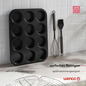 Produktbild für Backform wenco 555111, für 12 Muffins, aus Stahl