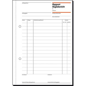Produktbild für Rapportbuch Sigel RP510, Regiebericht, A5