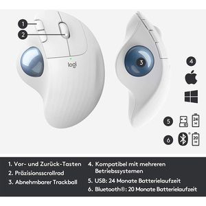 Produktbild für Maus Logitech ERGO M575 Wireless Trackball
