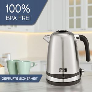 Produktbild für Wasserkocher LEBENLANG LBE2662, silber