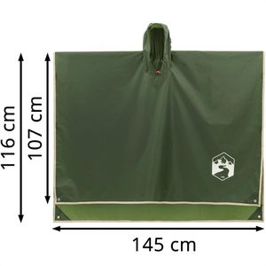 Produktbild für Regenponcho vidaXL 4004197, Länge 116 cm, wiederverwendbar
