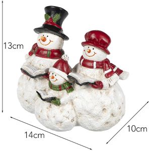 Produktbild für Weihnachtsfigur Ideen-mit-Herz 010726, Schneemannfamilie