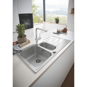 Produktbild für Spülbecken GROHE K500 31572SD1, Doppelbecken, Edelstahl