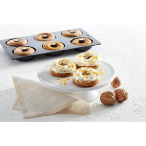 Produktbild für Backform Lekue Doughnut, für 6 Ringe, aus Silikon