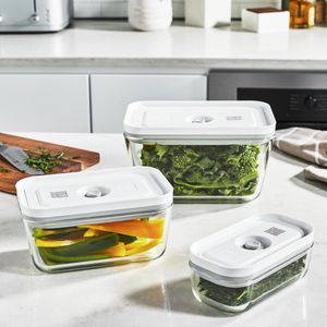 Produktbild für Vakuumbehälter Zwilling Fresh &amp; Save, aus Glas, Set, 3-teilig