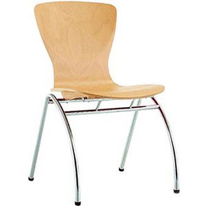 Produktbild für Besucherstuhl Nowy-Styl Bingo Wood, stapelbar