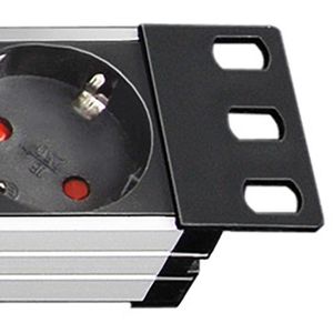 Produktbild für Steckdosenleiste Brennenstuhl Alu-Line, 2m Kabel