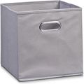 Aufbewahrungskorb Zeller 14110, 32L 32 x 32 x 32 cm, Stoff, grau