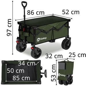 Produktbild für Bollerwagen Sekey XXL FW212, faltbar