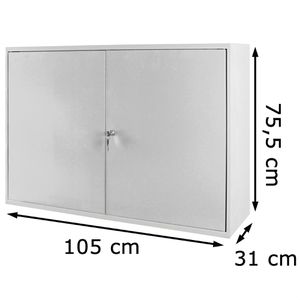 Produktbild für Werkzeugschrank ADB 52627, aus Metall, lichtgrau