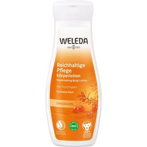 Weleda Bodylotion Sanddorn, Reichhaltige Pflege Körperlotion, 200ml