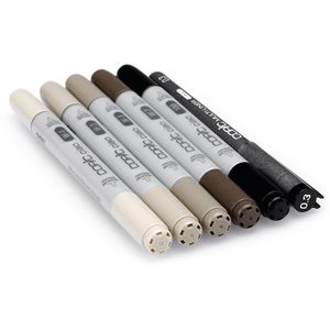 Produktbild für Layoutmarker COPIC Ciao 5+1 Set, Warm grey tones