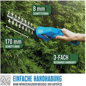 Produktbild für Grasschere Güde GPS 7,2V-1.5 LI-ION, 95507, Akku