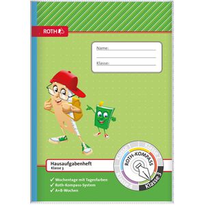 Produktbild für Hausaufgabenheft Roth Kompass, ganzes Schuljahr A5