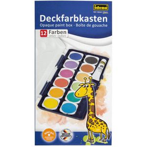 Produktbild für Farbkasten Idena 22061 Schuldeckfarbkasten