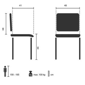 Produktbild für Besucherstuhl hJh-OFFICE XT 600, 704000