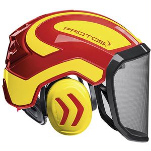 Forsthelm Protos Integral Forest G16, rot-gelb