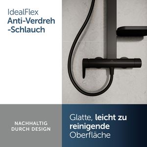 Produktbild für Duschsystem Ideal-Standard Ceratherm Alu+ BD584XG, schwarz