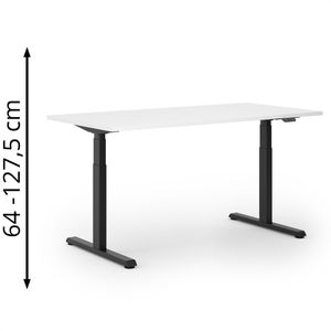 Produktbild für Schreibtisch Actiforce Pro 1050 lite, weiß / schwarz