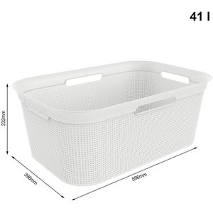 Produktbild für Wäschekorb Rotho Brisen, weiß, mit 4 Griffen