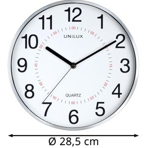 Produktbild für Wanduhr Unilux Aria, Kunststoff, analog, Quarzuhr