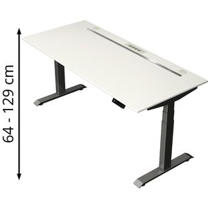 Schreibtisch Kerkmann Move boost 4 weiß/ anthrazit