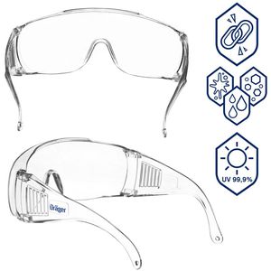 Produktbild für Schutzbrille Dräger X-pect 8140, transparent, Überbrille
