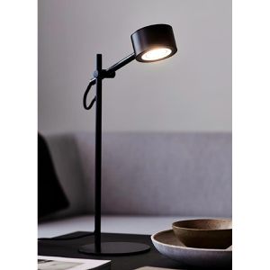 Produktbild für Schreibtischlampe Nordlux Clyde, schwarz, LED, dimmbar