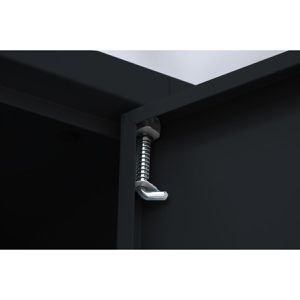 Produktbild für Mehrzweckschrank ClassiX X-545529, abschließbar, schwarz