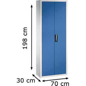 Produktbild für Magazinschrank CP-Möbel Serie 13, grau / blau