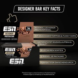 Produktbild für Proteinriegel ESN Designer Protein Bar, 12 Riegel